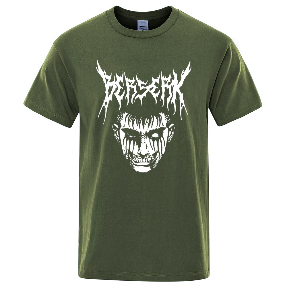 Jemssky Terrifying Devil Berserk Guts T Shirt Mens Hip Hop Brand Oversized T Shirt Breathable Cotton