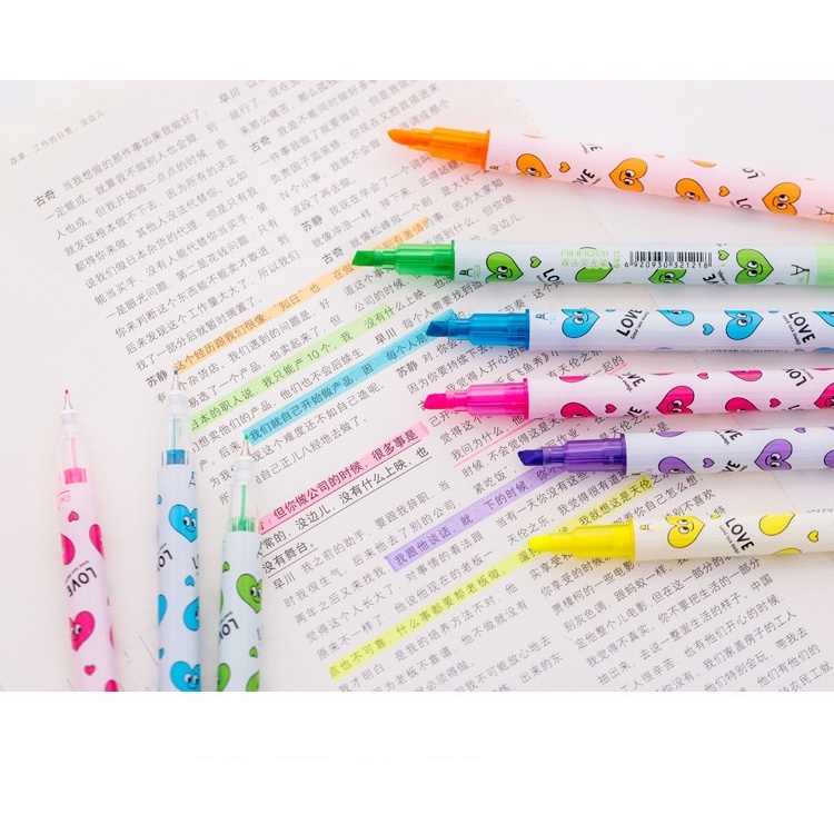 

OSM 6 Stabilo Dan Pena Warna Highlighter Dua Arah Kepala Stationery OSM-ST0442