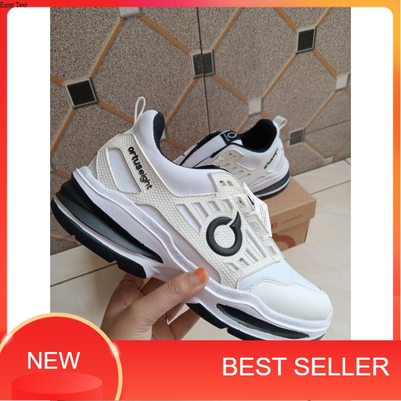 Sepatu Runing Ortuseight Original Dewasa Pria/Wanita Terbaru 2023 Putih Polos White Premium Quality 