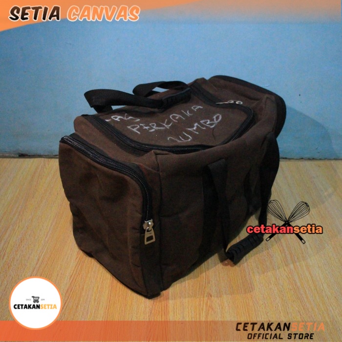 Tas Perkakas Canvas JUMBO 50x25x30 | Tas Kanvas Bima- SETIA CANVAS