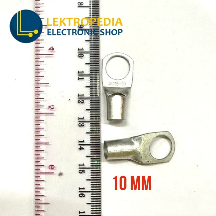 Skun O Ring 10mm SC 16-10 mm Sekun Bulat Kabel Konektor Terminal M10