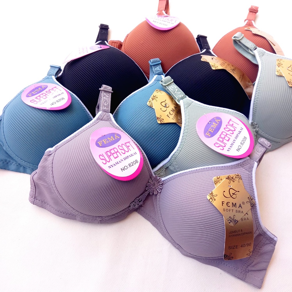 BH Busa Tanpa Kawat Bra Busa FEMA Polos MURAH