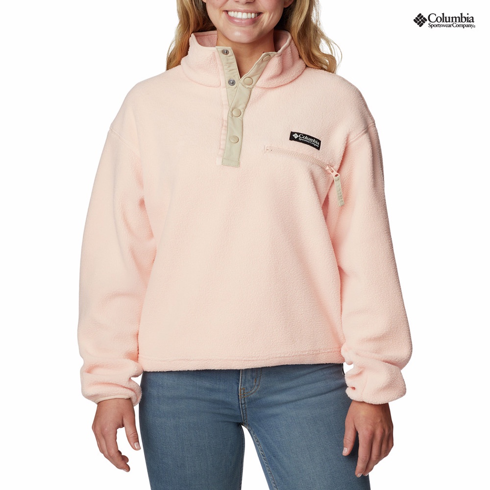 Columbia Women's Helvetia Crop Half Snap Fleece Jacket