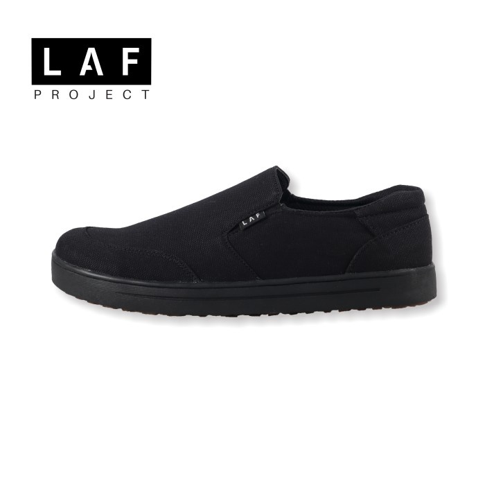 Sepatu Pria Slip on Sneakers Casual Hitam Benex  LAFProject - 44