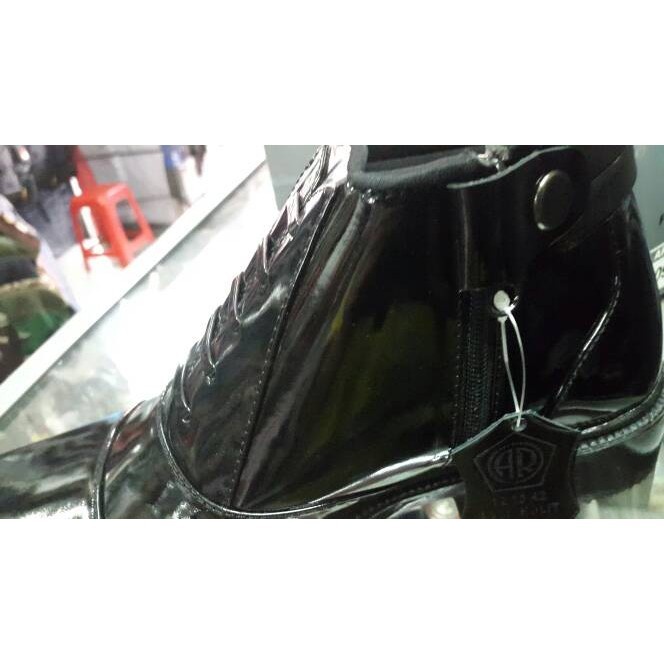 Sepatu PDH Perwira AR Exclusive / sepatu resleting model tali variasi - 39