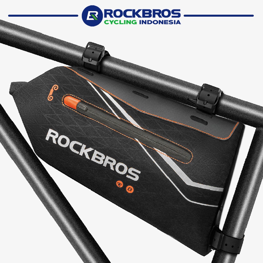 ROCKBROS Tas Frame Sepeda 060 Triangle Bag Tube Touring Waterproof Anti Air MTB Roadbike | RCI