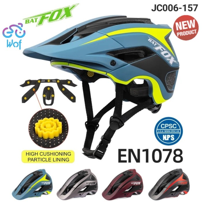 BATFOX New 2023 JC006-157 Helm Sepeda
Gunung AM Enduro MTB Downhill
Helmet Bike Cycling Helmet Road 
