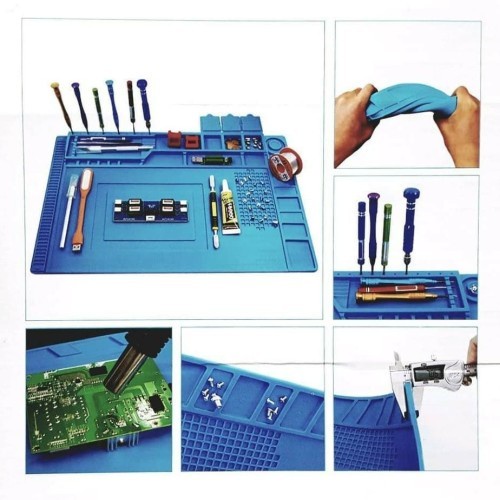 

TELIJIA 501 Insulation Working Mat Silicone Alas Solder Reparasi 45x30
