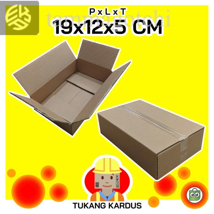 

Orderan kardus box ukuran 19x12x5 cm POLOS 300pcs