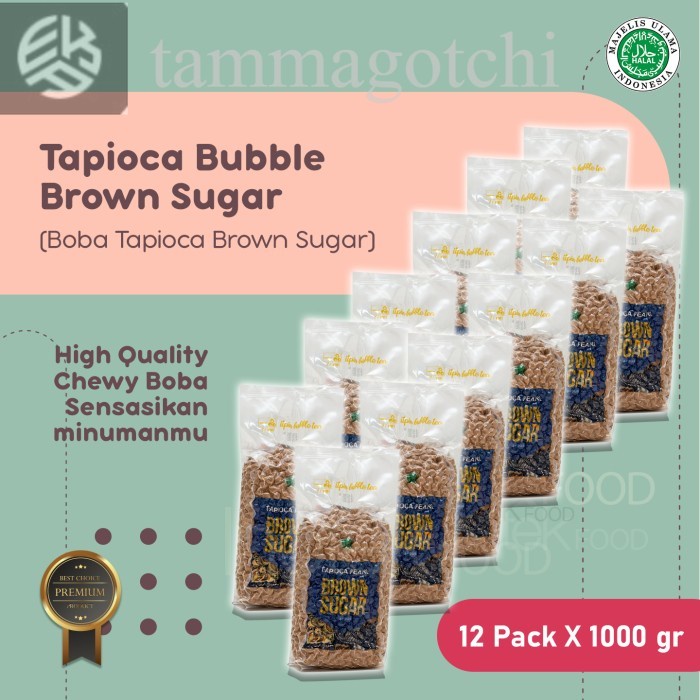 

1 Carton Boba Tapioca Brown Sugar isi 12Kg
