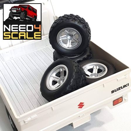 Ban Radial Soft Rubber Offroad RC WPL D12 - Silver