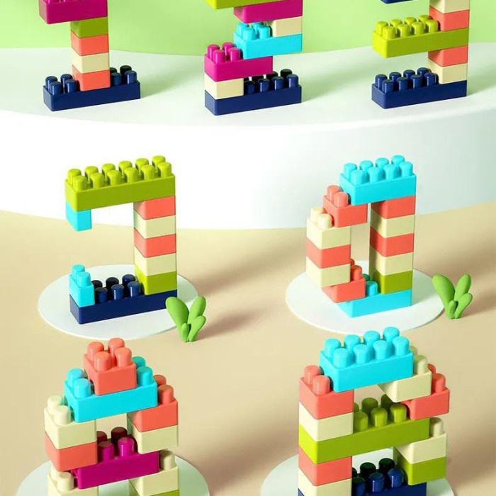 DIY,small,Square grain 560 pcs,interesting building block,mainan Anak
