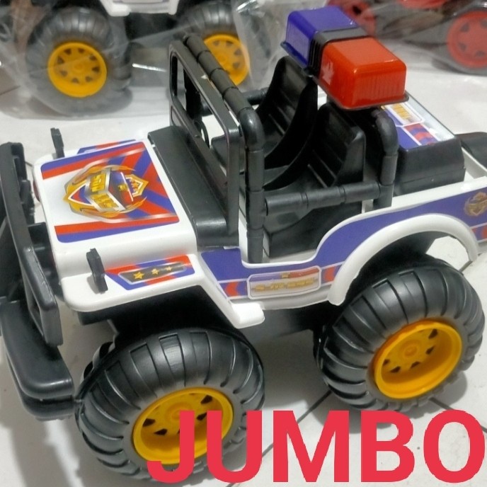 OBRAL MURAH...MAINAN MOBIL ANAK JEEP POLISI UKURAN JUMBO - JUMBO