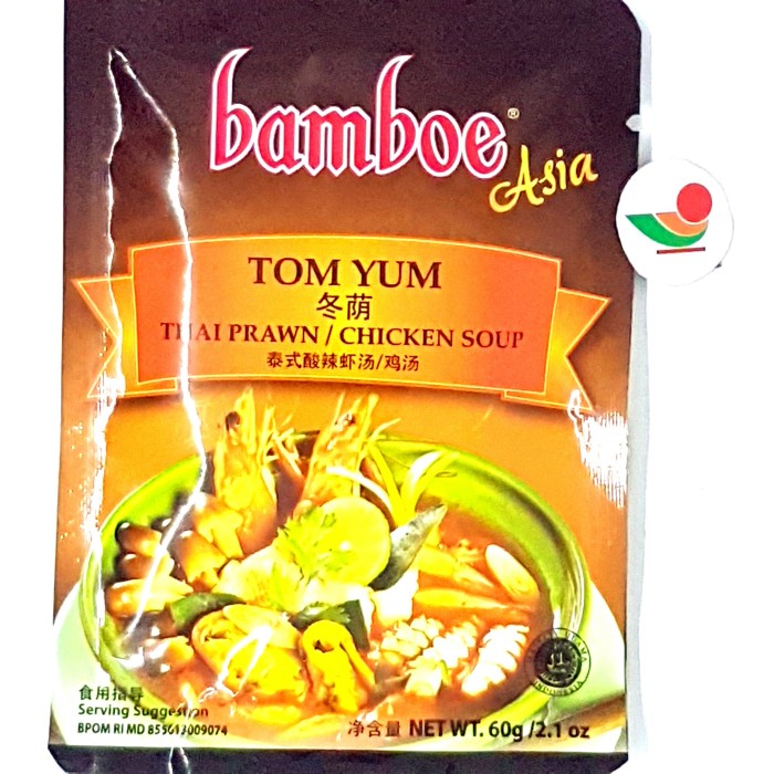 

BAMBOE ASIA TOM YUM 73gr | YAM BUMBU THAI PRAWN SOUP TOMYUM