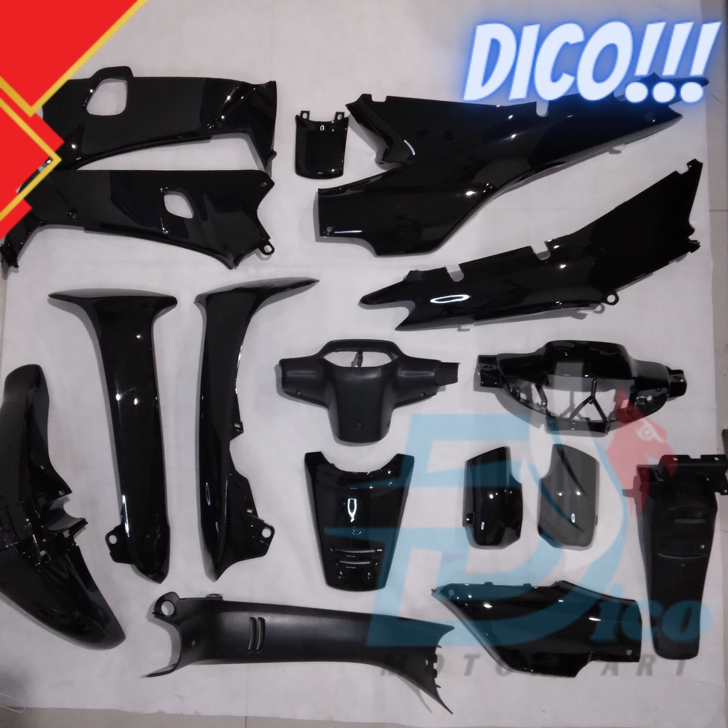 Full Body Supra X Lama 100 cc 1996 1997 1998 1999 2000 2001 2002 Hitam WIN | complete set bodi kasar