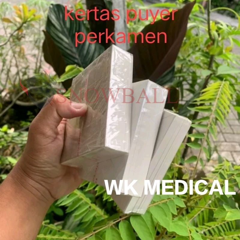 Kertas puyer obat kertas perkamen putih 500 lembar