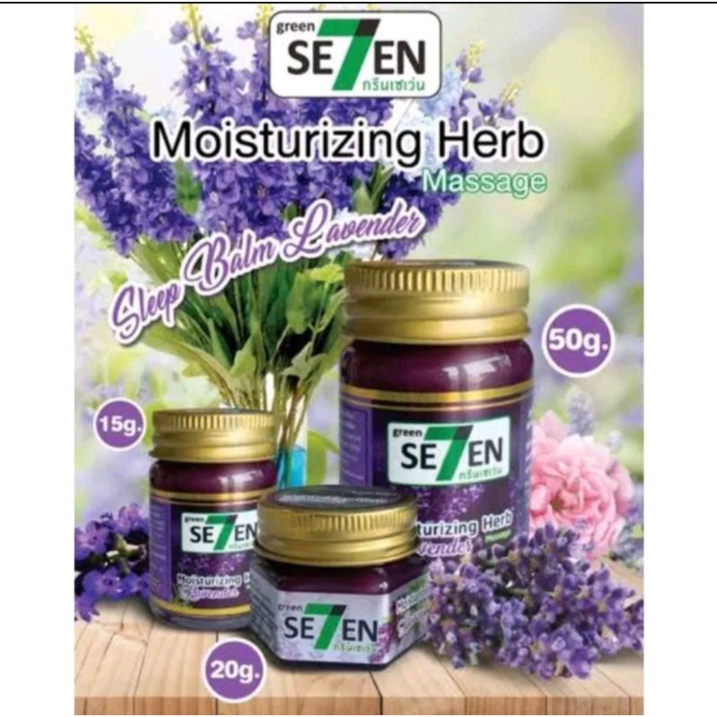SE7EN SLEEP BALM MOISTURIZING HERB SEVEN BALM ORIGINAL THAILAND