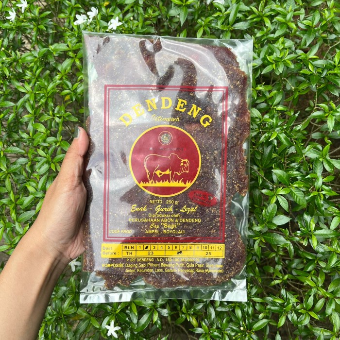 

DENDENG DAGING SAPI ASLI CAP SAPI ISTIMEWA ORIGINAL KERING -READY STOK - 250 gr