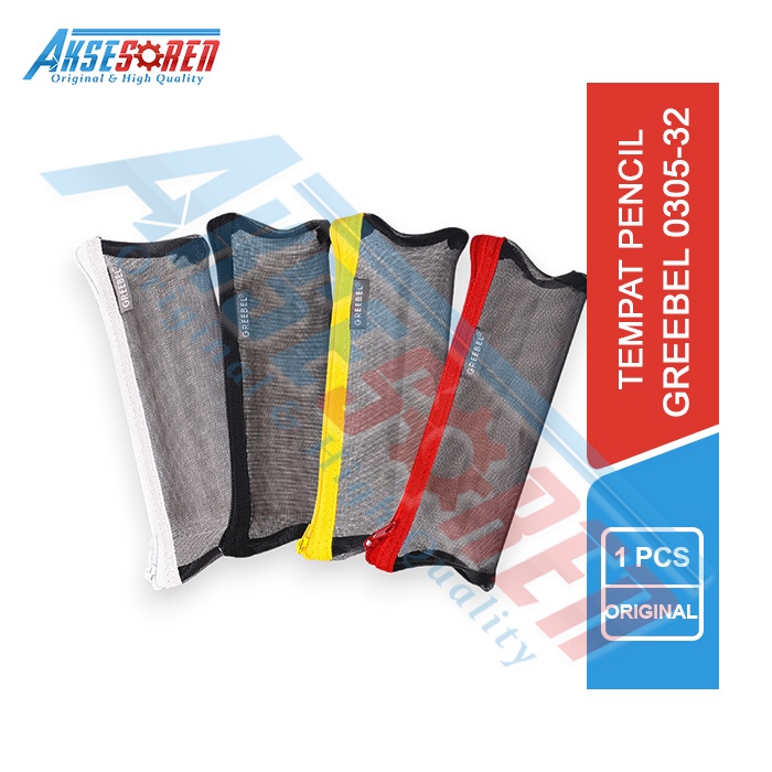 

Aksesoren Tempat Pensil Transparan [Greebel 0305-32] / Tepak Wadah Pinsil / Pencil Case / Dompet Tempat Aksesoris / Kotak Pulpen