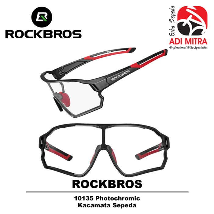 Rockbros 10135 Photochromic Sunglasses Kacamata Sepeda