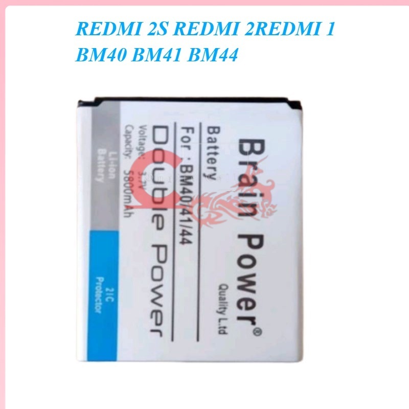 BATREI / BATRE BATRE REDMI 2S REDMI 2REDMI 1 BM40 BM41 BM44 DOUBLE POWER 5800 MAH NEW BRAIN POWER BE