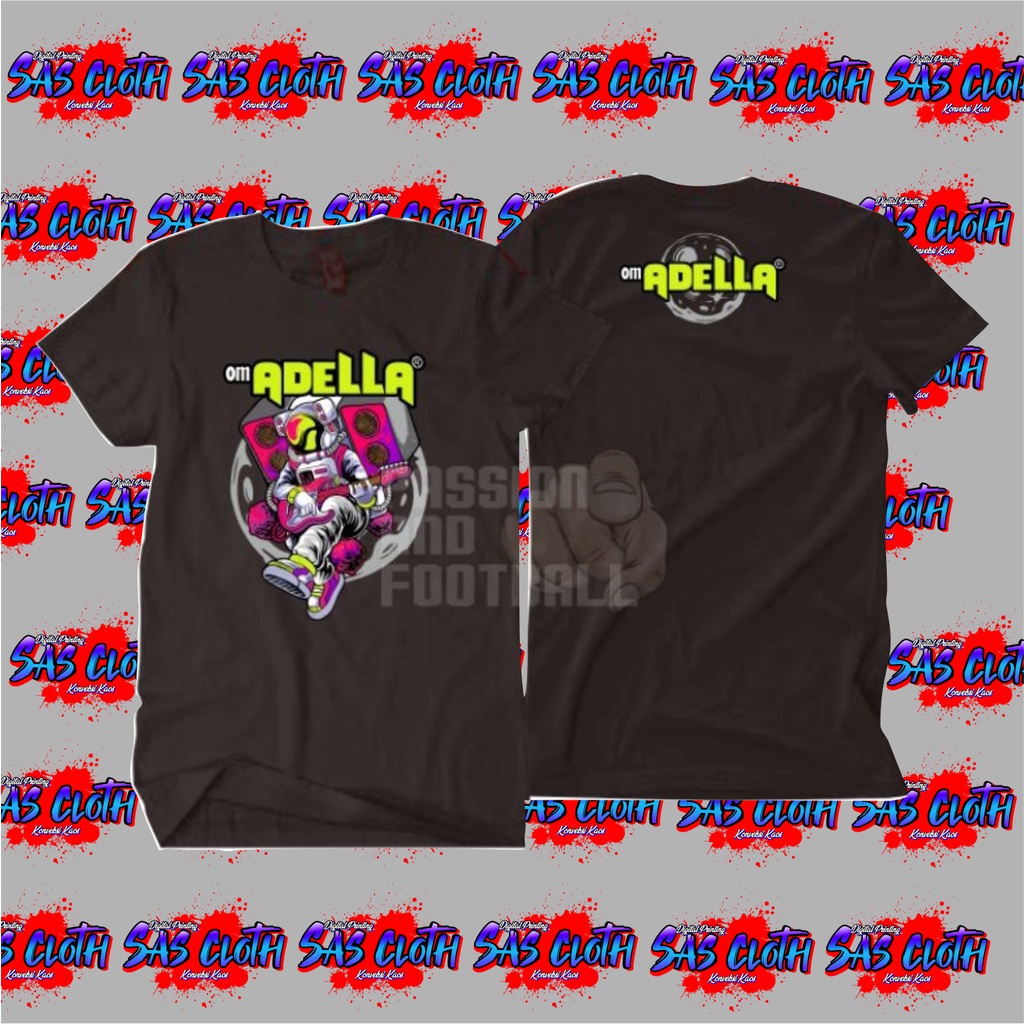 T-SHIRT Baju Kaos OM ADELLA AUDIO MUSIC ASTRONOT / kaos dangdut / kaos oss / Kaos musik