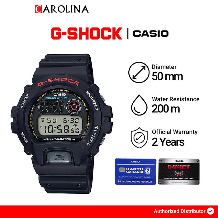 Casio G-shock DW-6900-1V Pria Ls