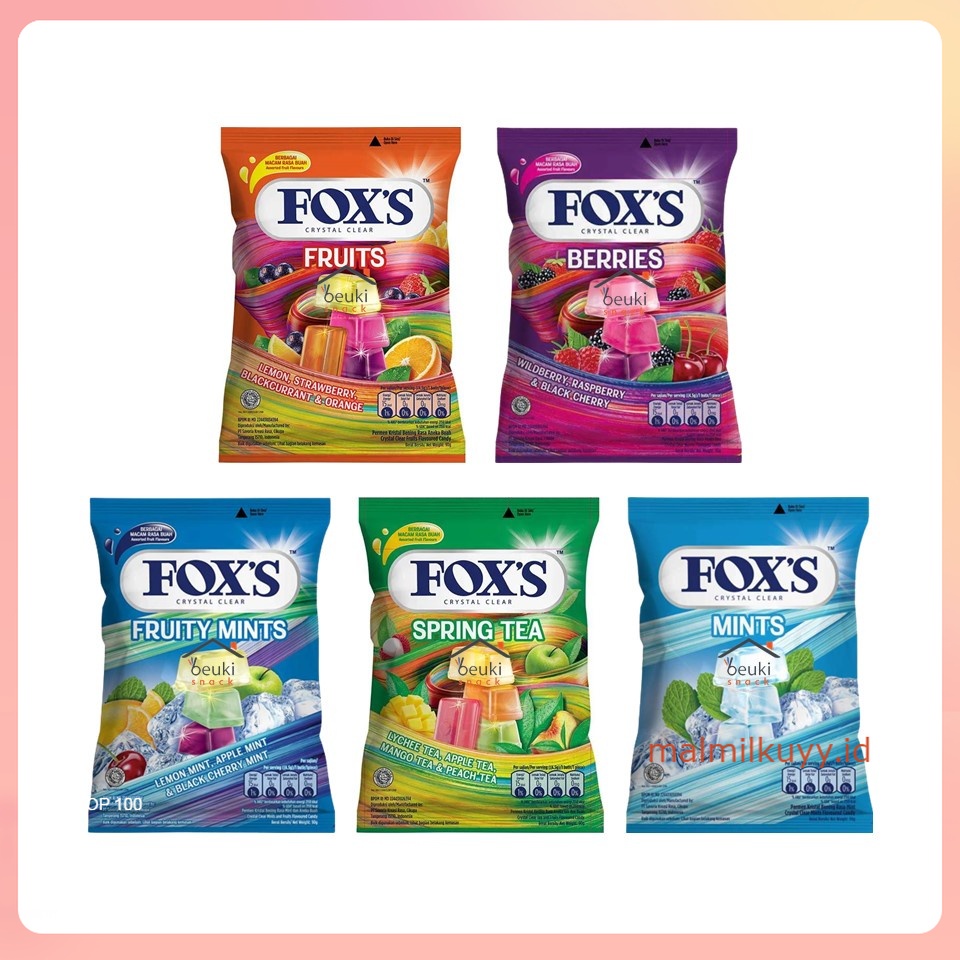 

Permen Fox's Crystal Clear Berbagai Varian Pilih Rasa