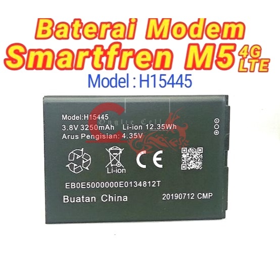 Baterai Modem Smartfren M5 4G Lte H15445 Haier Dc016 Batre Batere