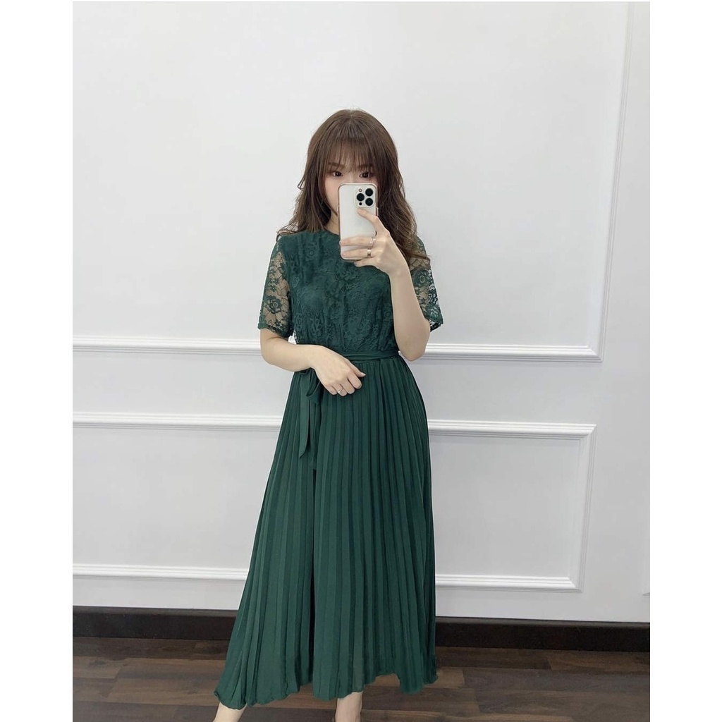 Dress wanita brokat terbaru 2023,jesslyn dress agnes bahan brokat corneli, model lengan panjang, mot