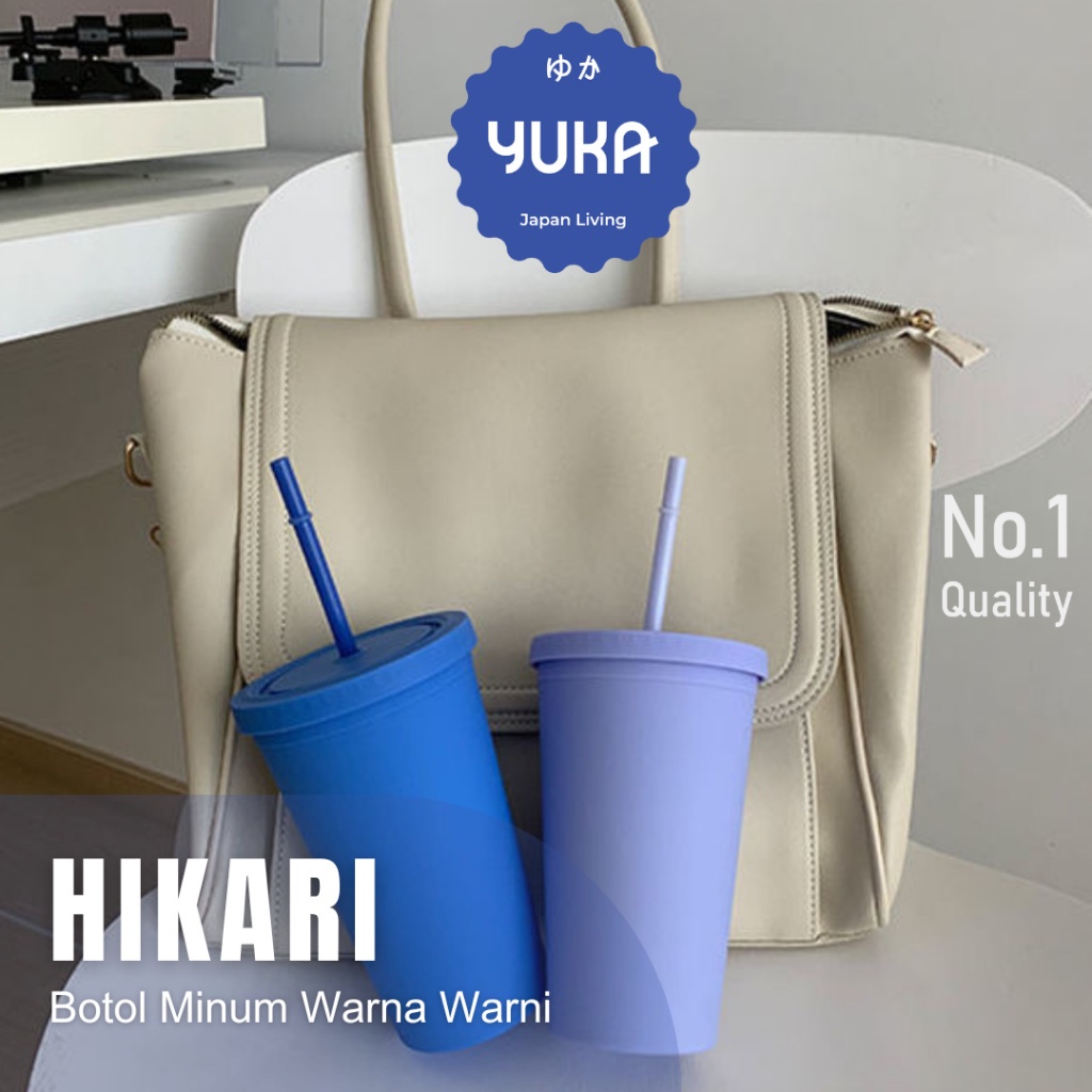 YUKAHIKARI BOTOL & SEDOTAN WARNA WARNI PASTEL BOTOL AIR CUP KOPI STARBUCKS ESTETIS TUMBLER SEDOTAN