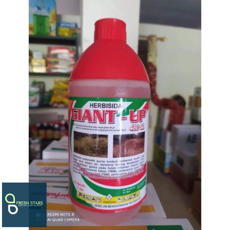 

Herbisida Giant Up 480 SLKemasan 1Liter Glifosat Obat Rumput Sistemik Mati Sampai Ke akarnya