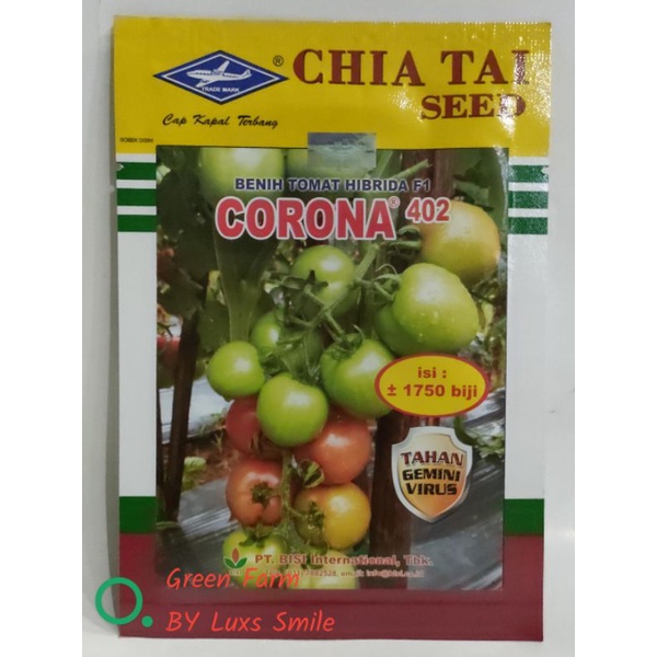 

Tomat Corona 402 Hibrida kemasan 5gr Original Pabrik