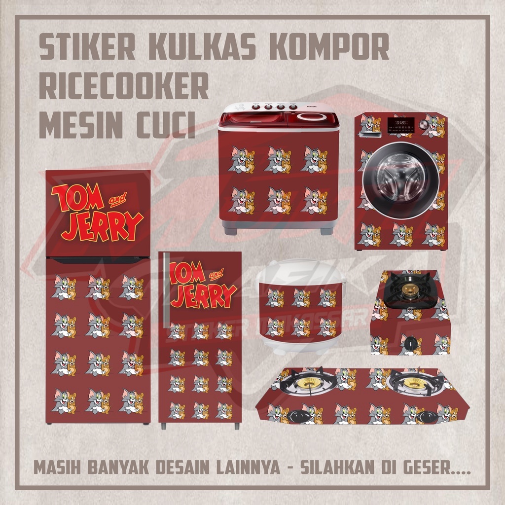 Stiker Sticker kulkas kompor mesin cuci   pintu tabung  Rice Cooker Motif KArakter Animasi Up Minion