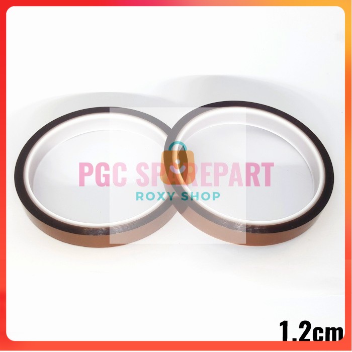 

Isolatip Tape Kuning Anti Panas Lebar 12mm - Isolasi Solatip 1.2cm