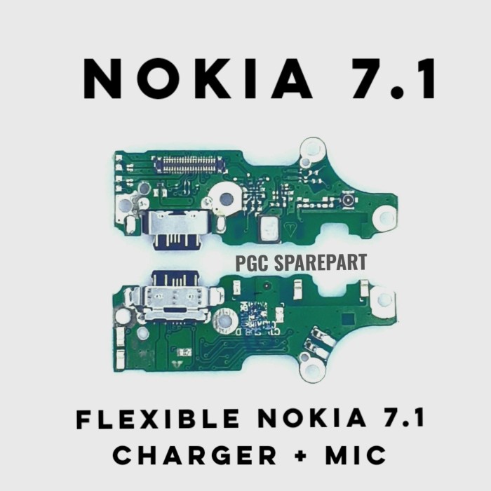 Original Papan Konektor PCB Connector Charger Nokia 7.1 - Flexible