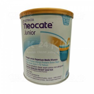 

Neocate Junior 1-12thn Plain 400g Kaleng