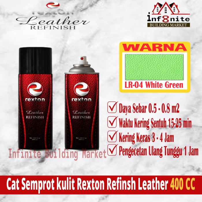 Cat Semprot Kulit Leather Rexton Refinish Cat Jok Kulit Mobil Sofa - LR 03 CREAM