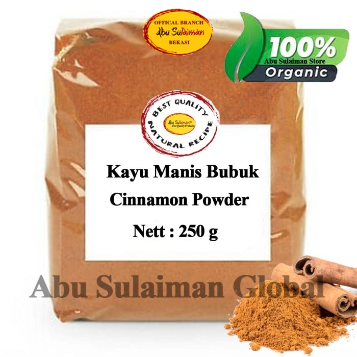 

Cinnamon Powder Premium 250 Gr / Kayu Manis Bubuk Premium 250 Gr / Cinnamon Powder 250 Gr Pilihan Abu Sulaiman