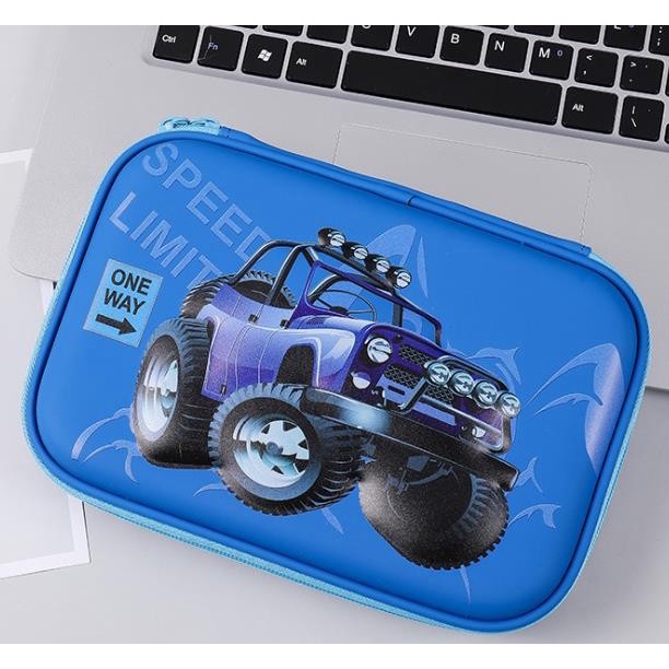 

[Promo] Tempat pensil unicorn kotak pensil pensil case hardtop 3D unicorn lucu - Jeep Blue