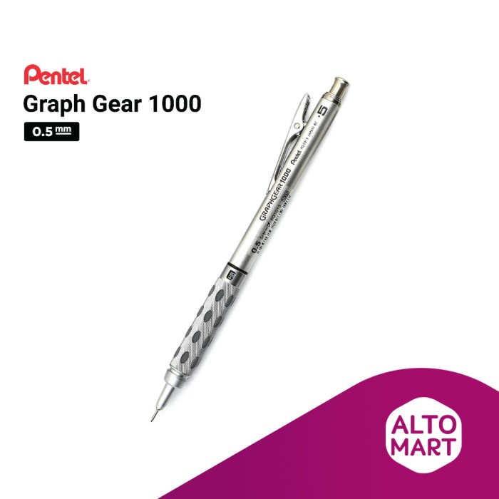 

Termurah [ Best Seller ] Pentel Graph Gear 1000 Mechanical Pencil 0.5 mm 0.5mm GraphGear - 0.5 mm