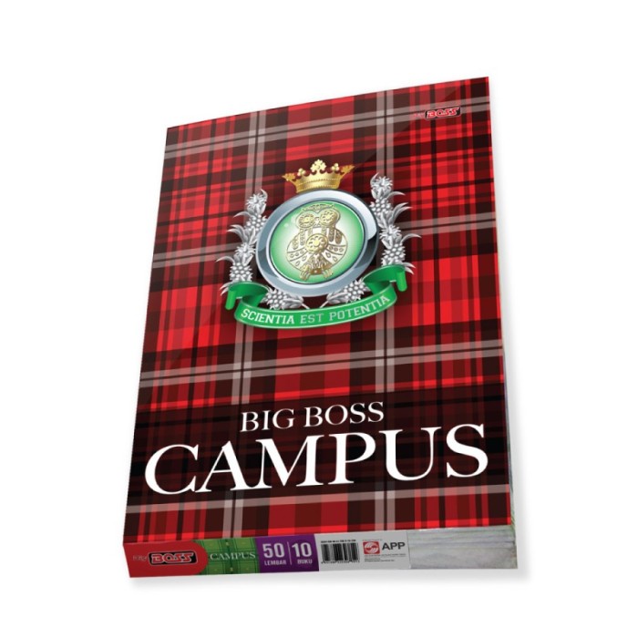 

Big Boss Buku tulis Campus 50 lembar 10 buku - BIGBOSS BOXY KAMPUS