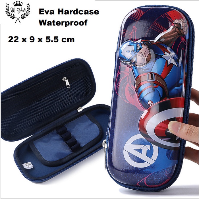 

[New] Tempat pensil smiggle 3D lookalike EVA Hardcase Spiderman - Captain A10