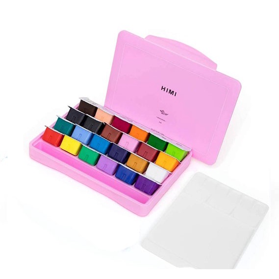 

[BL-0264] Miya Himi Gouache 24 Warna Colors 30ml 30 ml - Merah Muda, Tanpa brush