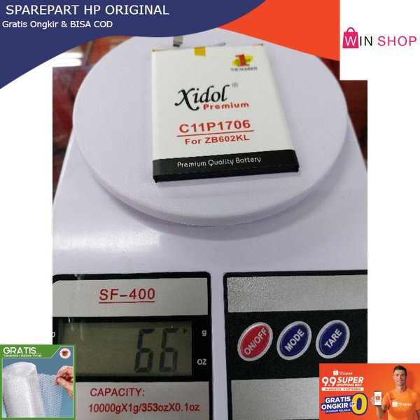 BATU BATREI BATTRAY BATRE ASUS ZENFONE MAX PRO M1 PRO M2 ZB602KL C11P1706 KOMPATIBEL ASLI XIDOL IDOL