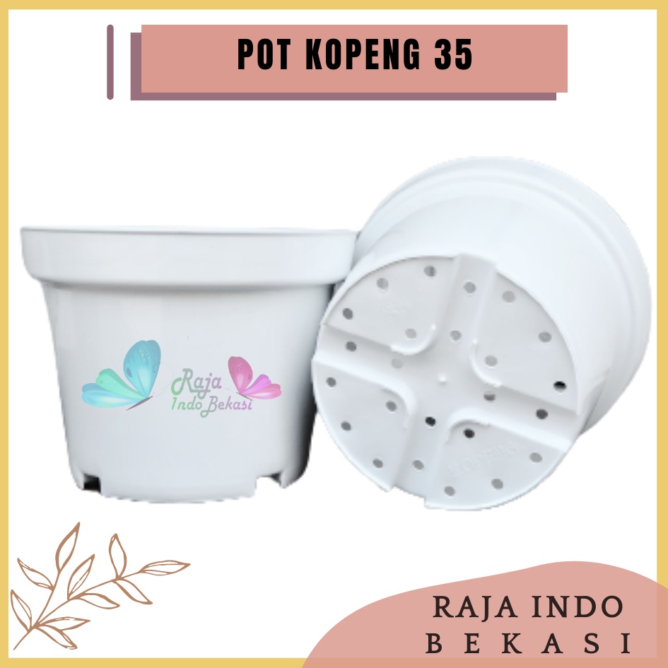 PROMO Pot Kopeng 35 Putih Besar Jumbo Plastik Ukuran 40cm 50cm 70 cm 100cm Pot Putih Besar Jumbo