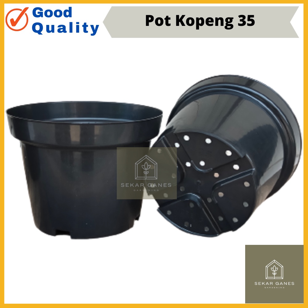 SPESIAL Pot Kopeng 35 Hitam Besar Jumbo Plastik Ukuran 40cm 50cm 70 cm 100cm Pot Putih Besar Jumbo