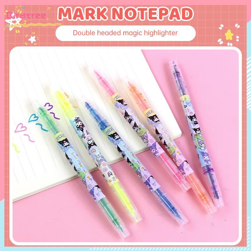 

[Ready❤️]Desain ujung ganda stabilo lucu alat tulis kantor siswa pena doodle Sanrio doodle- BS