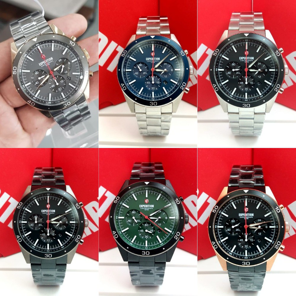 Expedition EXP 6791 MCB E6791 Jam Tangan Pria Original ori