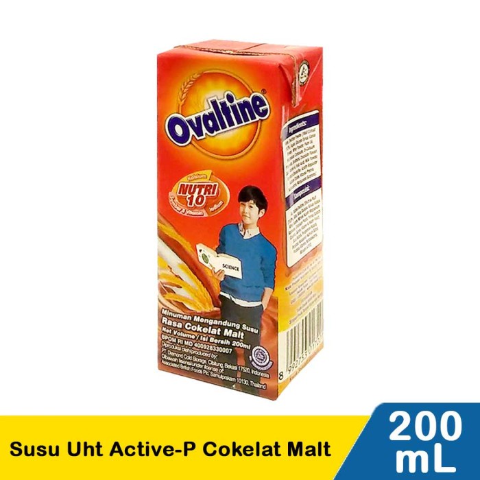 

SUSU OVALTINE 200 ml choco malt / 1 Karton isi 24 pcs